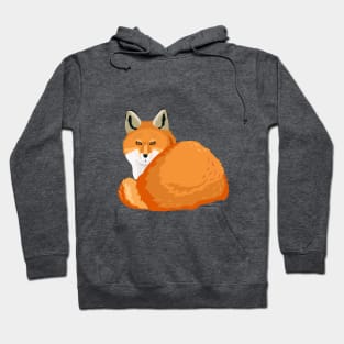 Red foxes pattern Hoodie